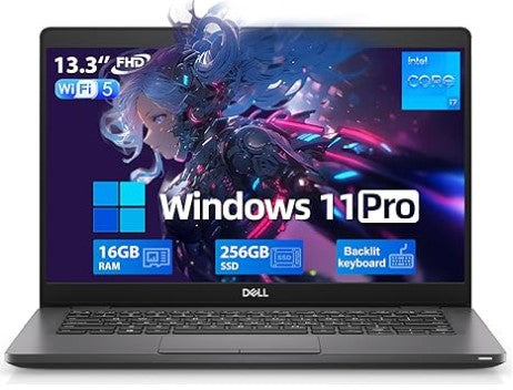 DELL LATITUDE 5300 13-INCH CORE I7 8TH GEN 16GB RAM 256GB SSD WIN 11 PRO DEMO IN BOX ( GRADE A )