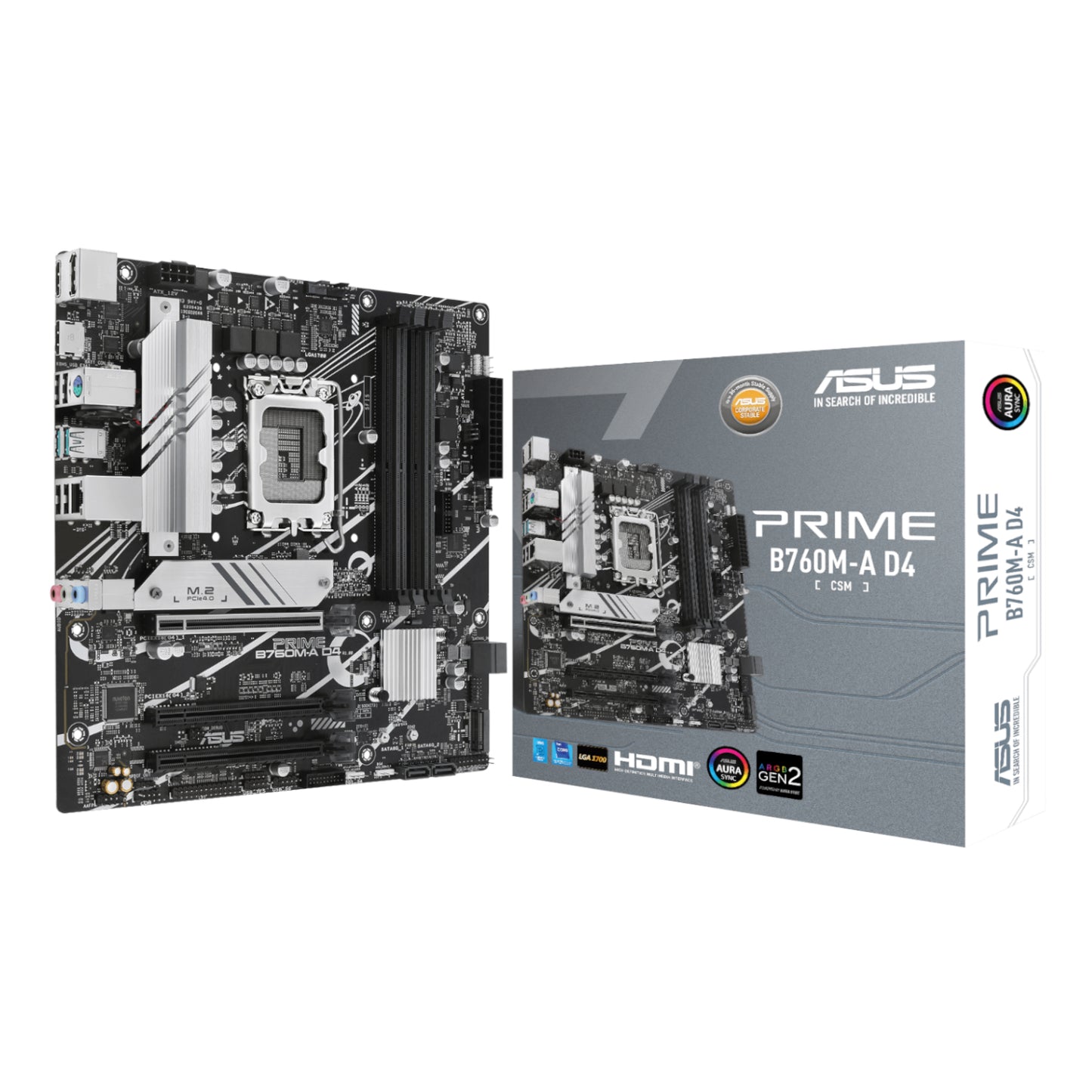 Asus PRIME B760M-A D4 CSM LGA 1700 M-ATX Motherboard