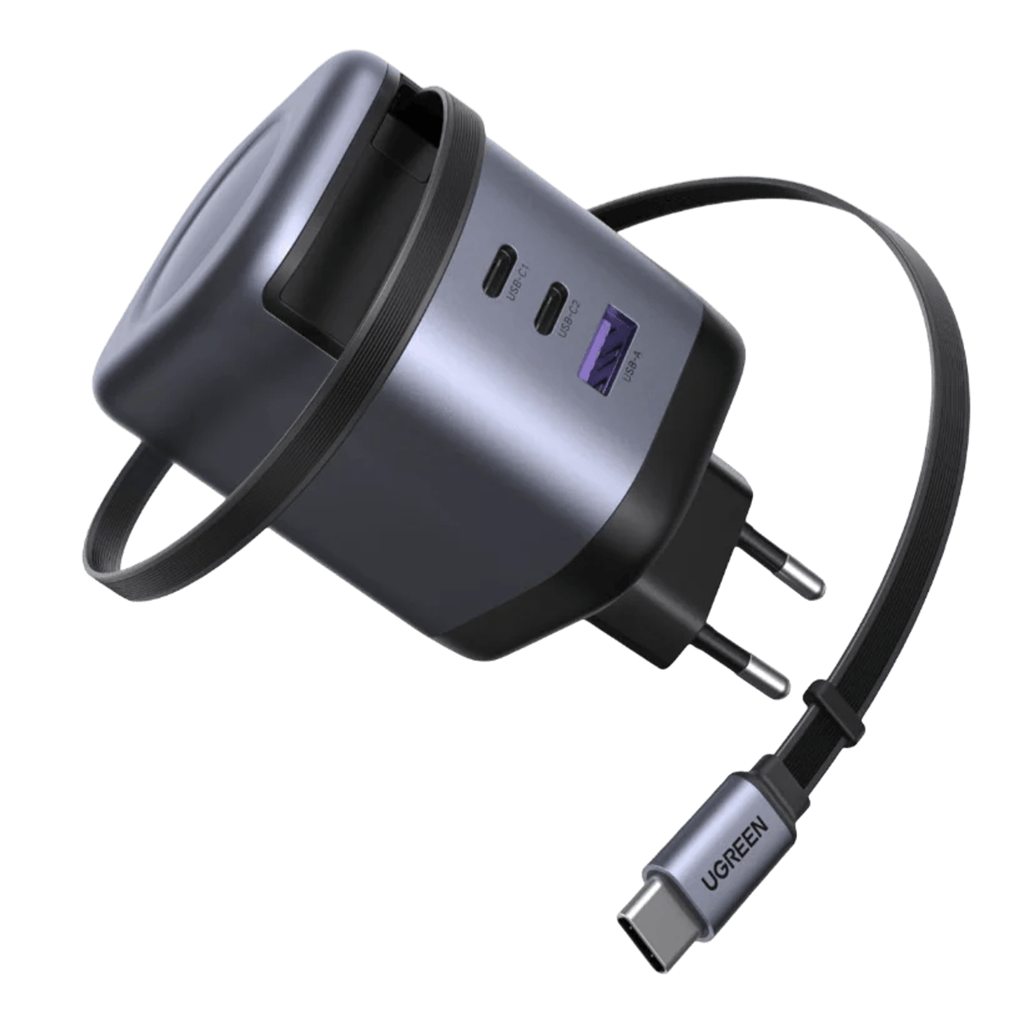 UGREEN Nexode 100W Charger with Retractable USB Type-C Cable