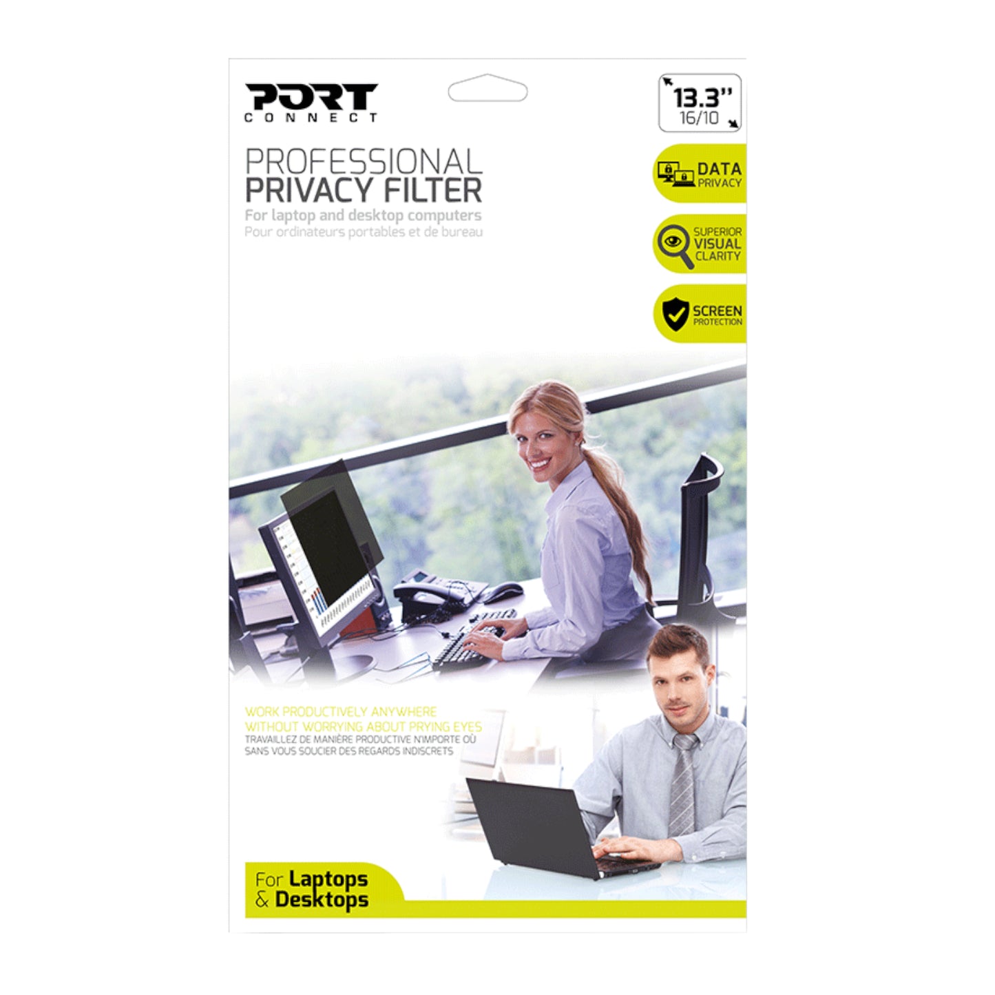 Port Designs 13.3" Touch Screen Privacy Filter