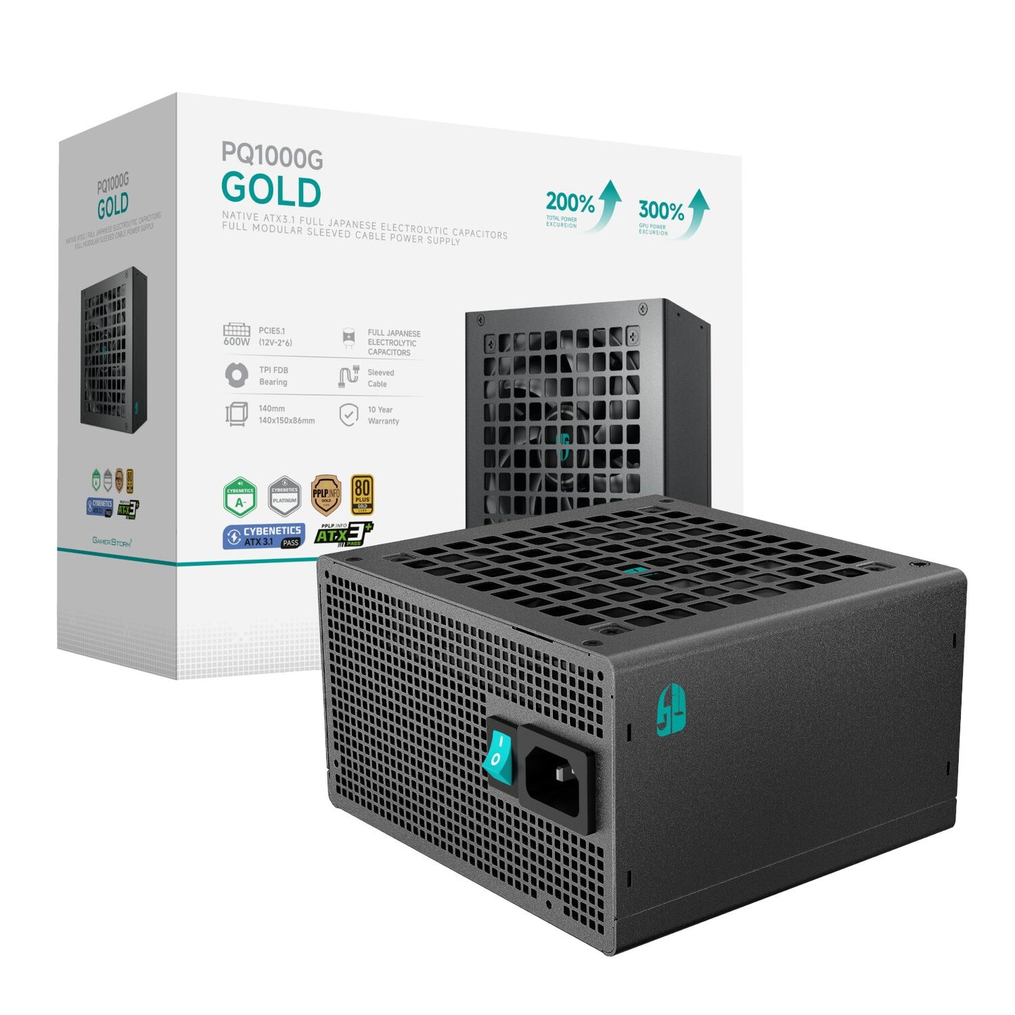 DeepCool Gamerstorm PQ1000G 1000W 80PLUS Gold Fully Modular Power Supply