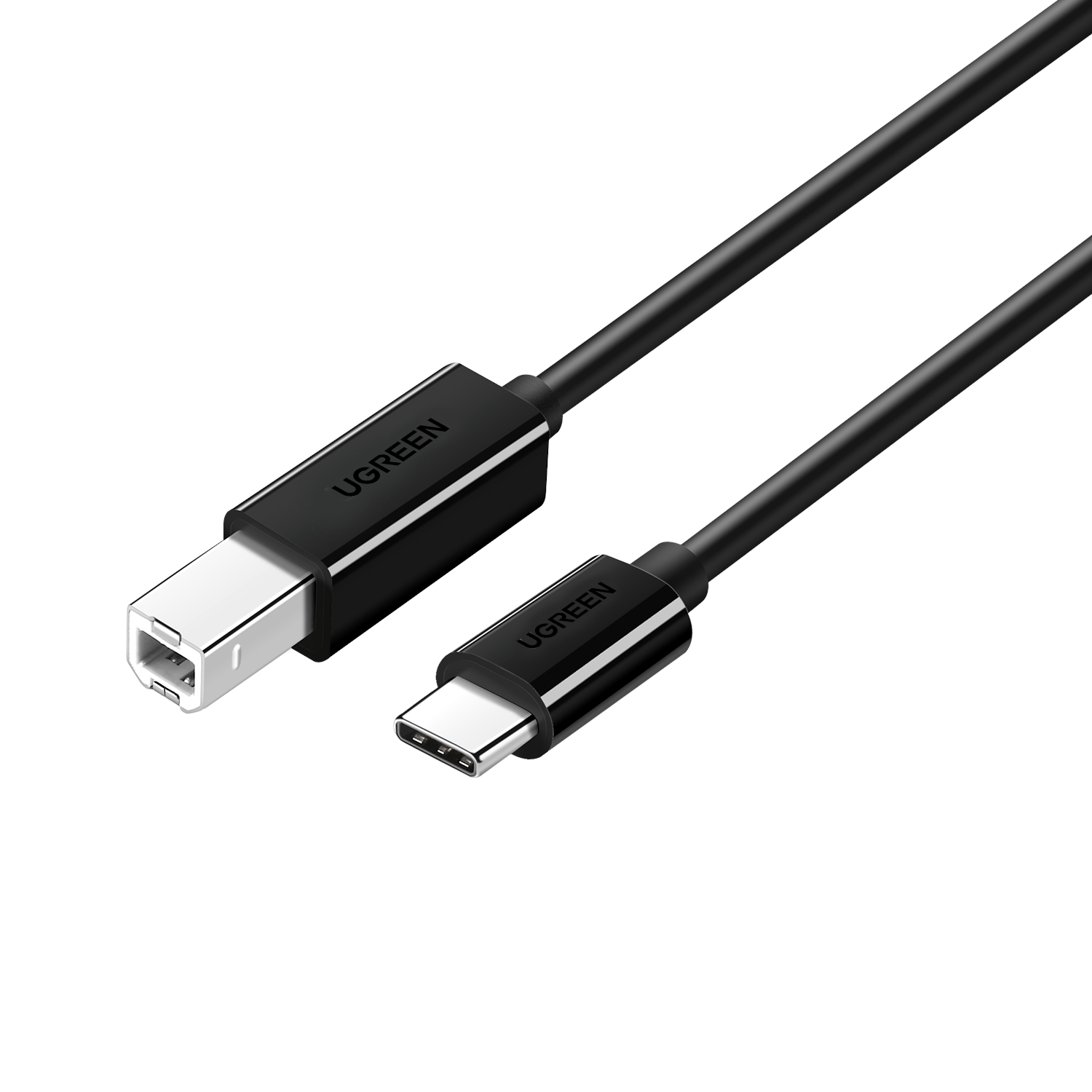 UGreen USB Type-C to B Male Printing Cable 2m - Black